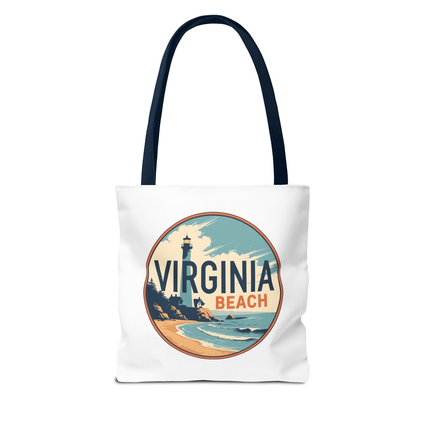 Virginia Beach Vintage Lighthouse Tote Bag