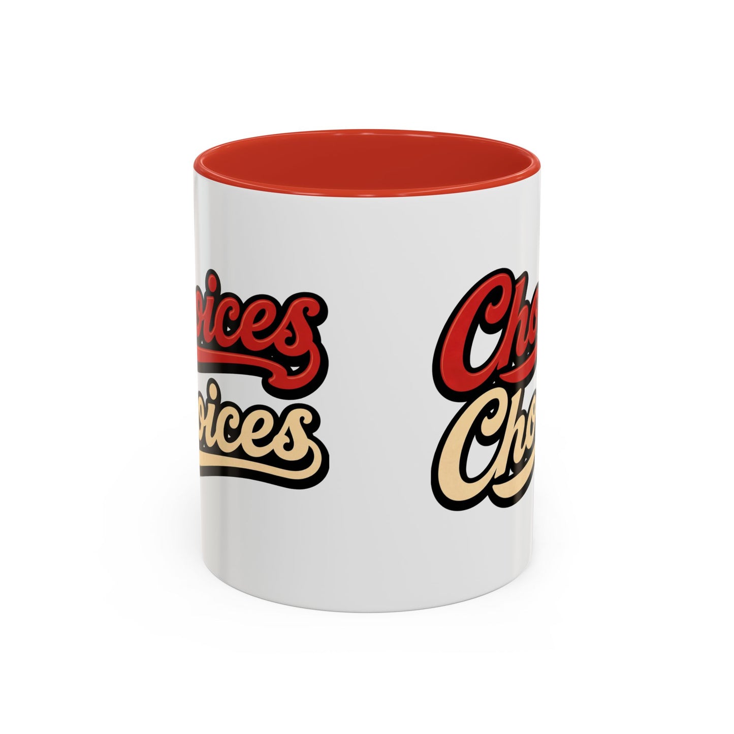 Choices Retro Accent Coffee Mug — Vintage Script 11/15oz