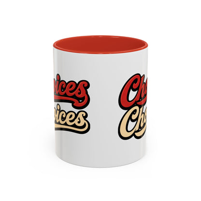 Choices Retro Accent Coffee Mug — Vintage Script 11/15oz