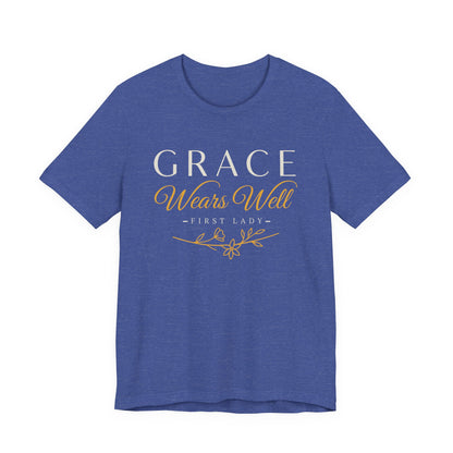 Grace Wears Well Tee — "Grace Wears Well" Inspirational Ladies T‑Shirt