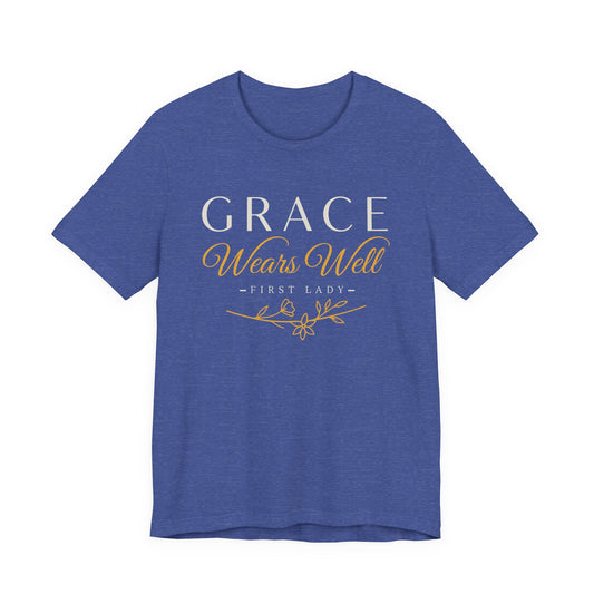 Grace Wears Well Tee — "Grace Wears Well" Inspirational Ladies T‑Shirt