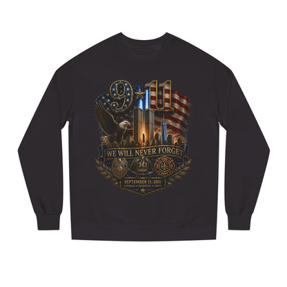 9/11 We Will Never Forget Memorial Sweatshirt