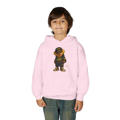 Youth Hoodie — Cool Bear 'Boss' Streetwear Design