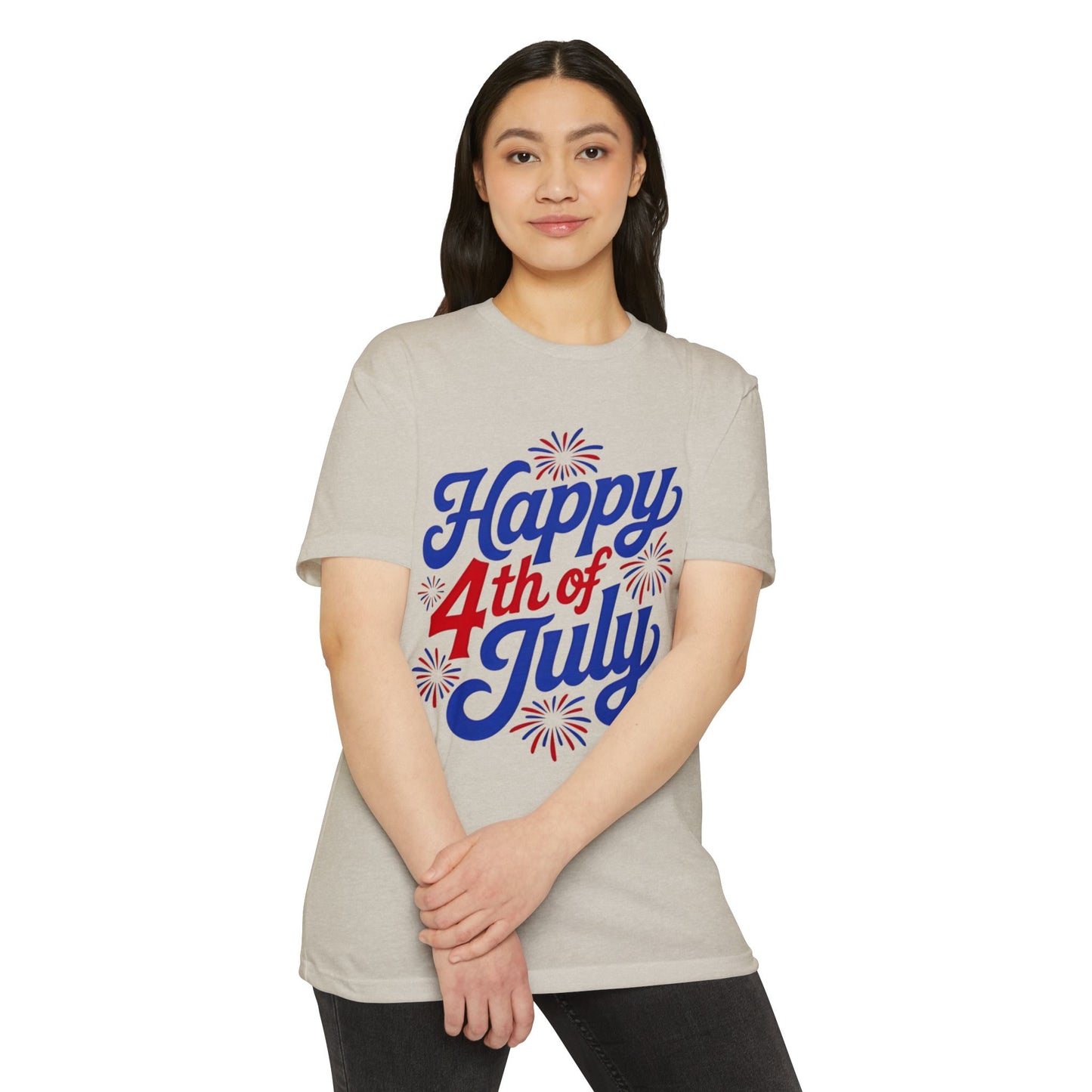 Happy 4th of July T-Shirt — Retro Fireworks Independence Day Tee