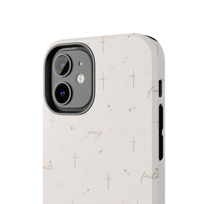 Pray with Faith Phone Case | Christian floral iPhone Case