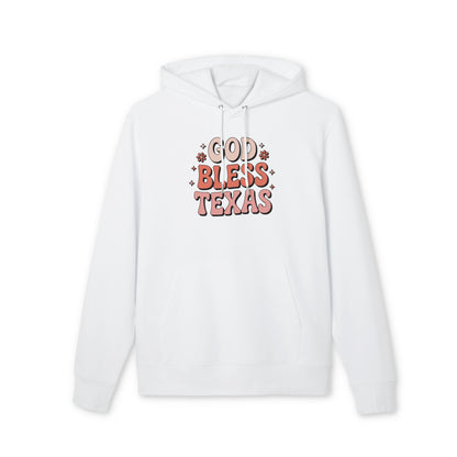 God Bless Texas Hoodie — Retro Floral Texas Pride Pullover