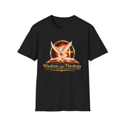 Wisdom and Theology T-Shirt — Dove, Bible & Cross Christian Tee