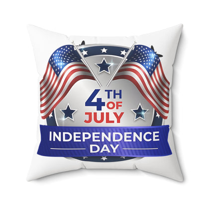 4th of July Independence Day Decorative Pillow — American Flag Patriotic Throw Pillow