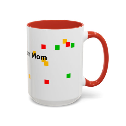 Autism Proud Mom Accent Coffee Mug – 11/15oz Color Accent