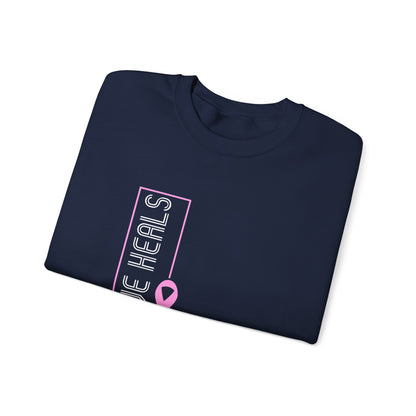 Love Heals Pink Ribbon Sweatshirt
