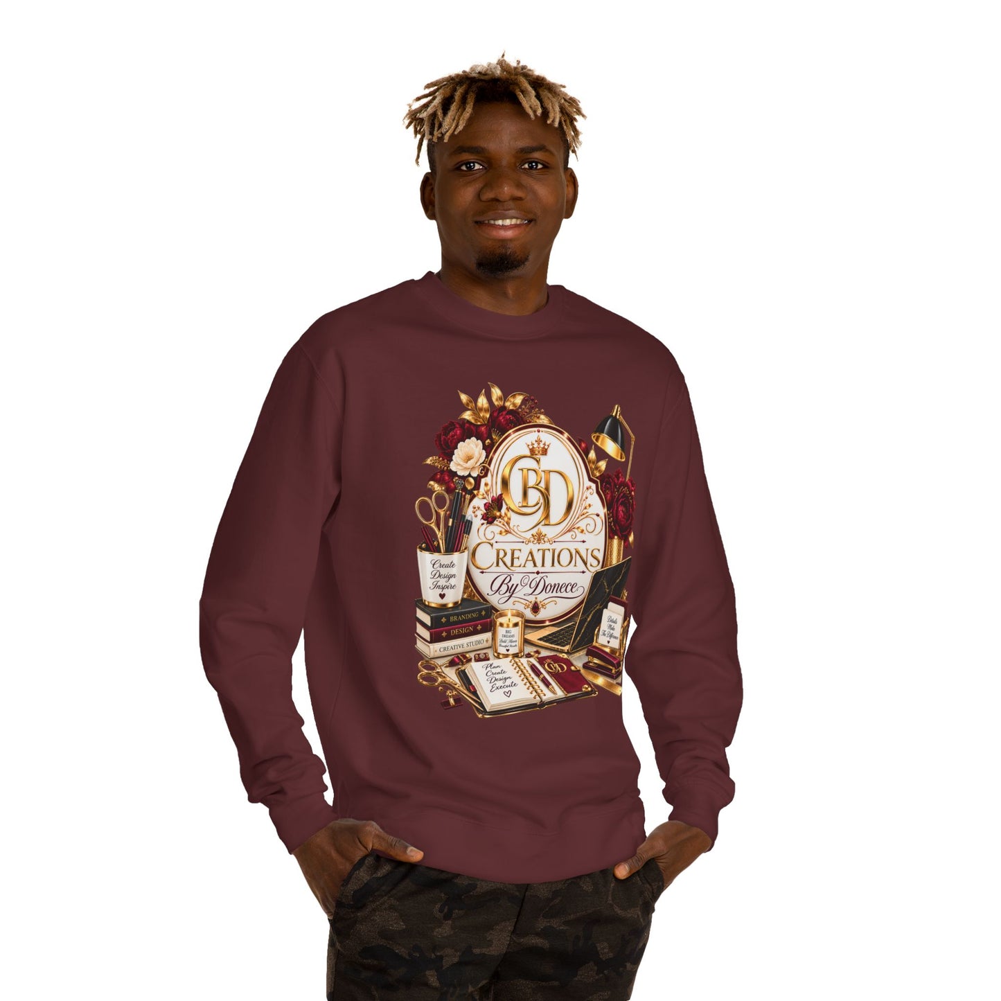 Crewneck Sweatshirt — Vintage Desk Creations Logo