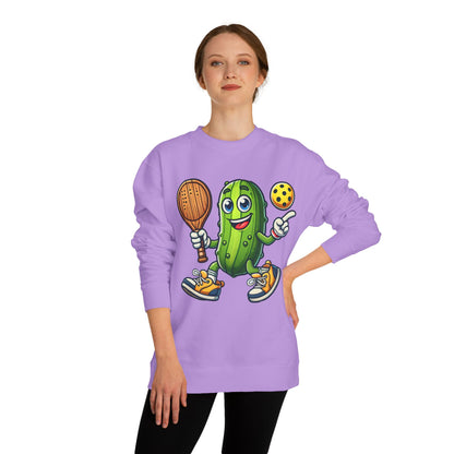 Pickle Pickleball Sweatshirt — Funny Pickle Playing Pickleball Crewneck