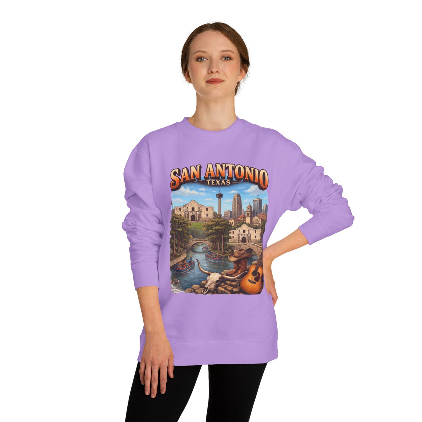 San Antonio Riverwalk Sweatshirt — Texas Travel Scenic Crewneck