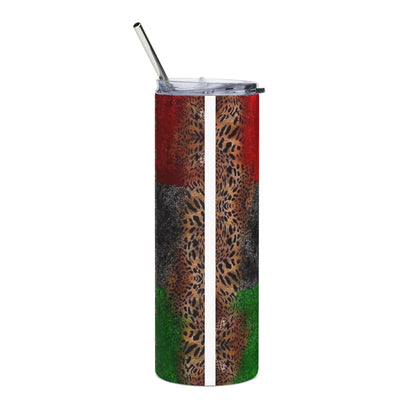 Juneteenth Fist Stainless Steel Tumbler — 20oz Pride Travel Cup