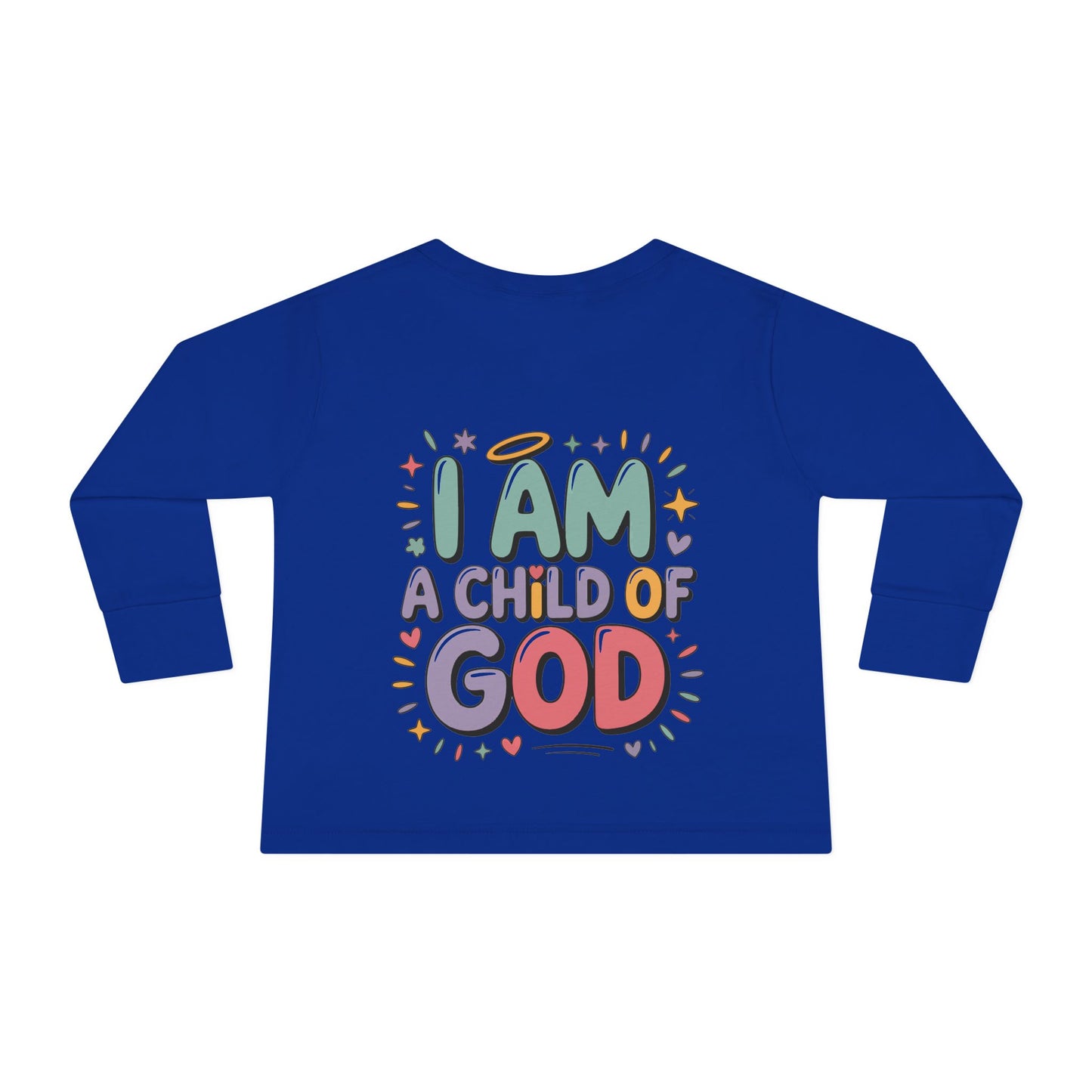 I Am a Child of God Toddler Long Sleeve Tee — Cute Christian Kids Shirt