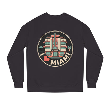 Miami Art Deco Sweatshirt — I Love Miami Vintage Hotel Crewneck
