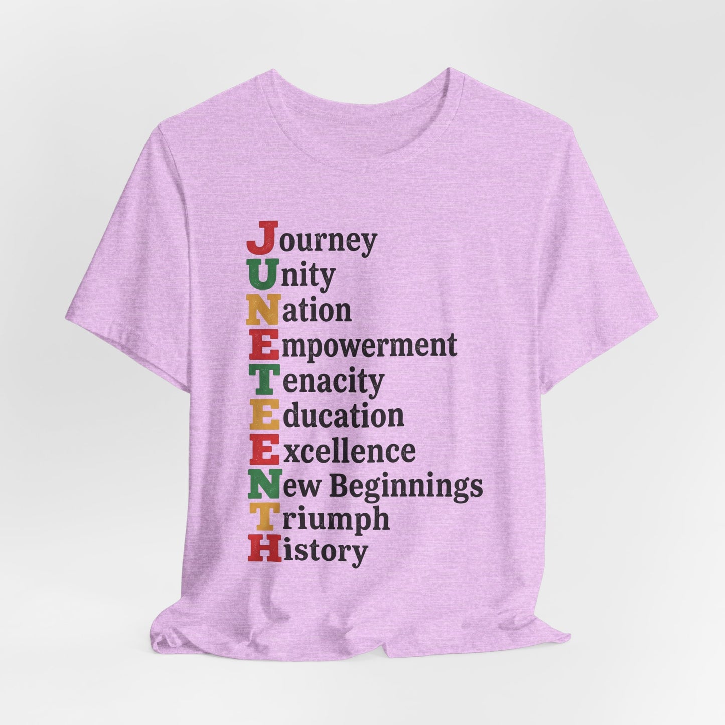 Juneteenth Acrostic T-Shirt — Journey, Unity, Empowerment Tee