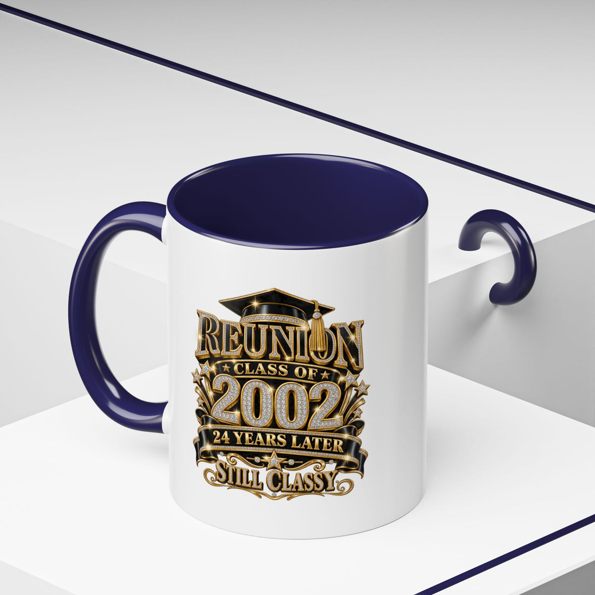 Class of 2002 Reunion Coffee Mug — "Still Classy" Accent Mug (11/15oz)