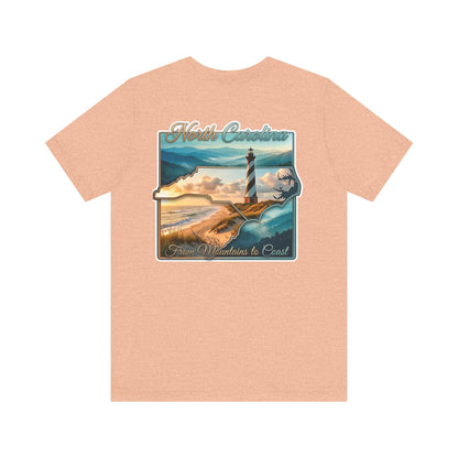 North Carolina Lighthouse Tee — From Mountains to Coast Scenic T-Shirt