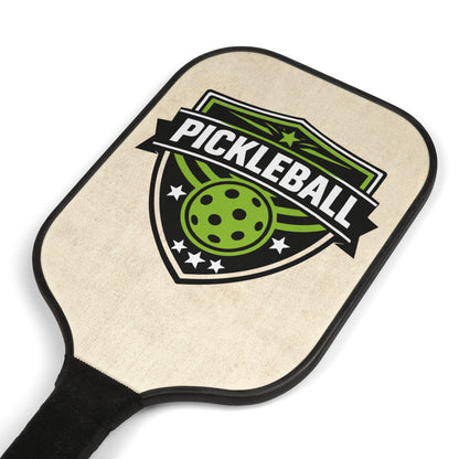 Pickleball Paddle Kit — Set of 2 Lightweight Paddles & 2 Balls with Pickleball Shield Logo