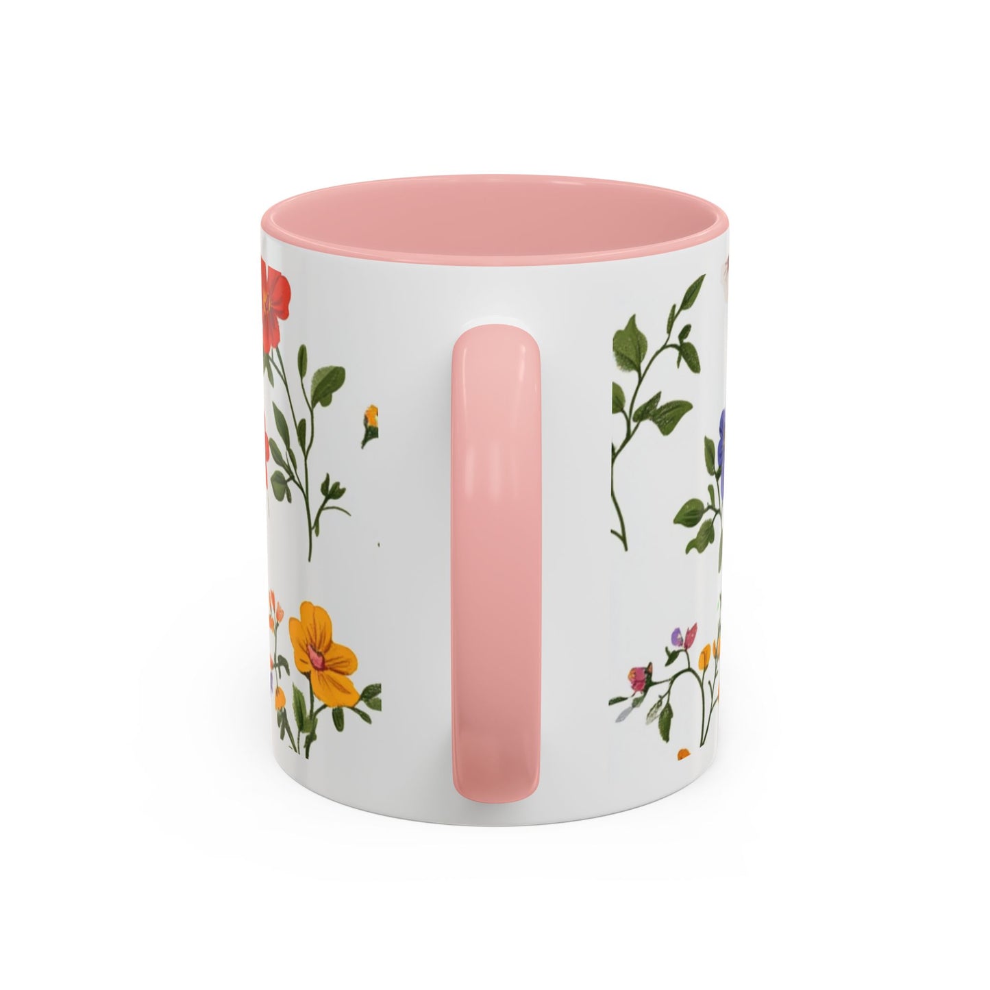 Floral "Her Love Is the Quiet Strength" Accent Coffee Mug — Inspirational Mother's Day Gift