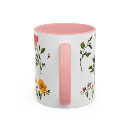 Floral "Her Love Is the Quiet Strength" Accent Coffee Mug — Inspirational Mother's Day Gift