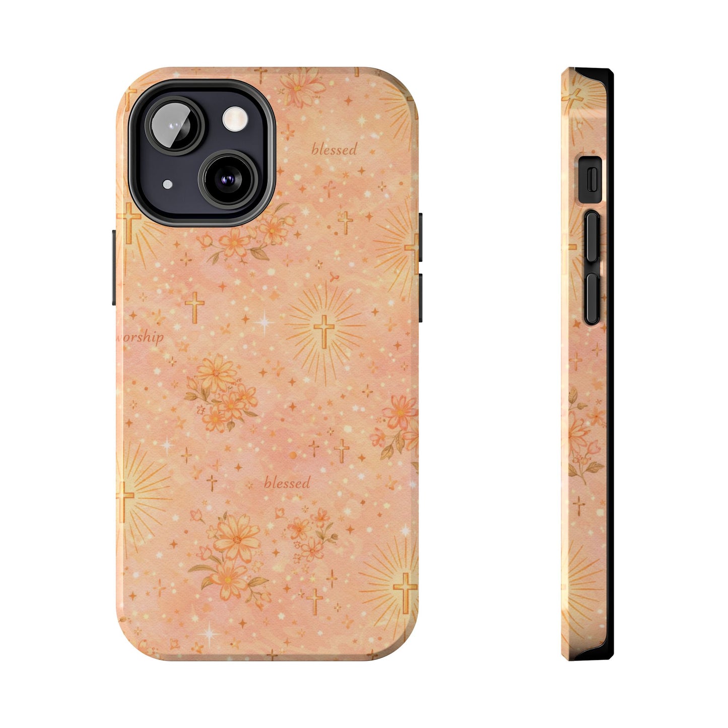 Blessed in Grace Phone Case | Christian floral iPhone Case