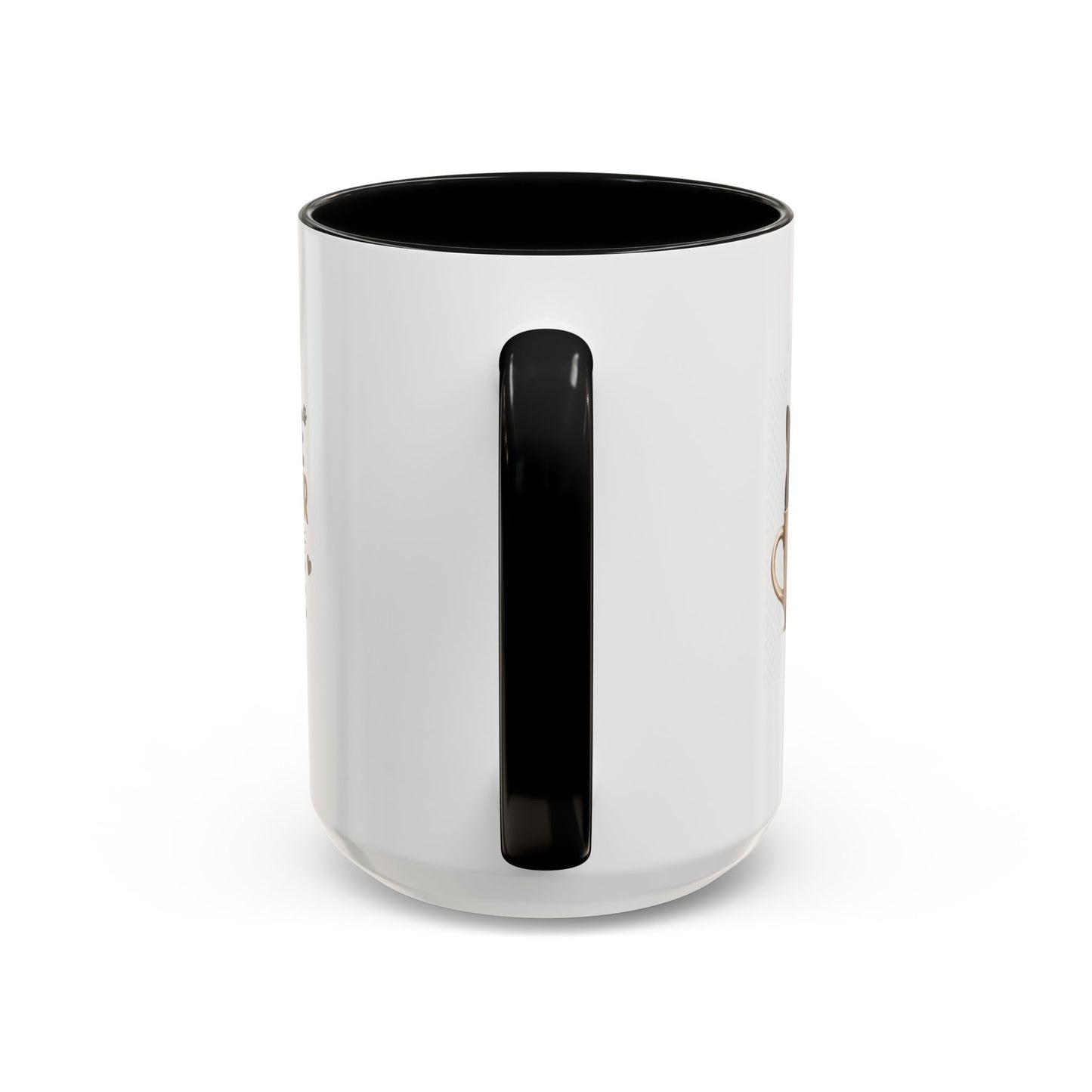 Coffee & Cat Hair Mug — "Coffee, Cat Hair, Don't Care" Accent Ceramic Coffee Mug (11/15oz)