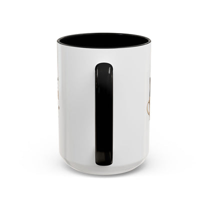 Coffee & Cat Hair Mug — "Coffee, Cat Hair, Don't Care" Accent Ceramic Coffee Mug (11/15oz)
