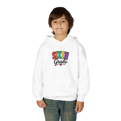 Sixth Grade Kids Hoodie – Colorful Back-to-School Sweatshirt
