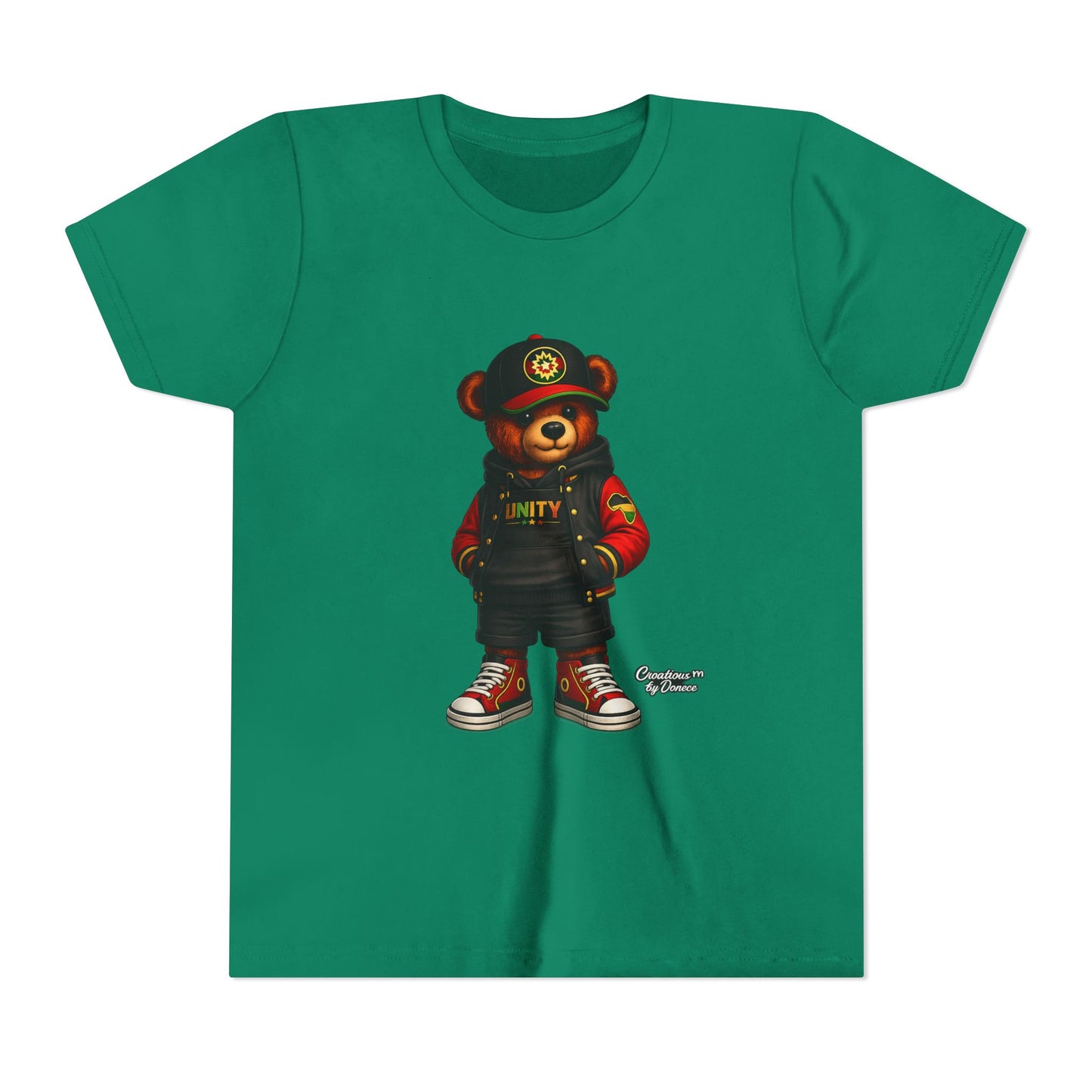Youth Tee — 'Unity' Streetwear Teddy Bear Graphic Shirt