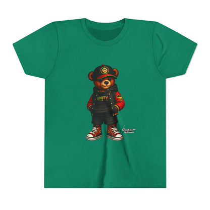 Youth Tee — 'Unity' Streetwear Teddy Bear Graphic Shirt