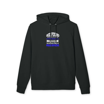 God Found the Strongest Women Police Officers Hoodie - Inspirational Thin Blue Line Pullover