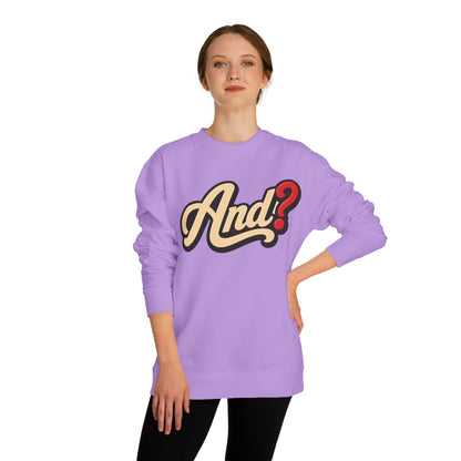And? Retro Script Crewneck Sweatshirt