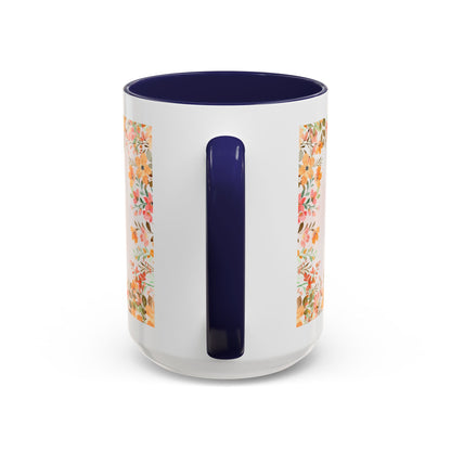 Life Began With You Mom Floral Accent Coffee Mug