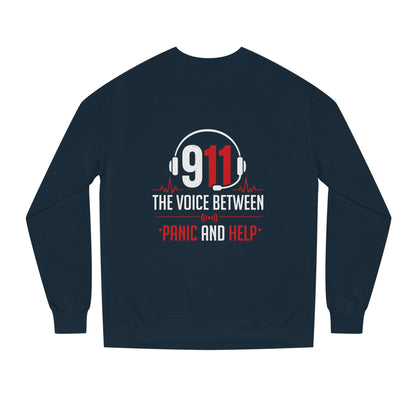 911 Dispatcher Crewneck Sweatshirt — “The Voice Between Panic and Help”