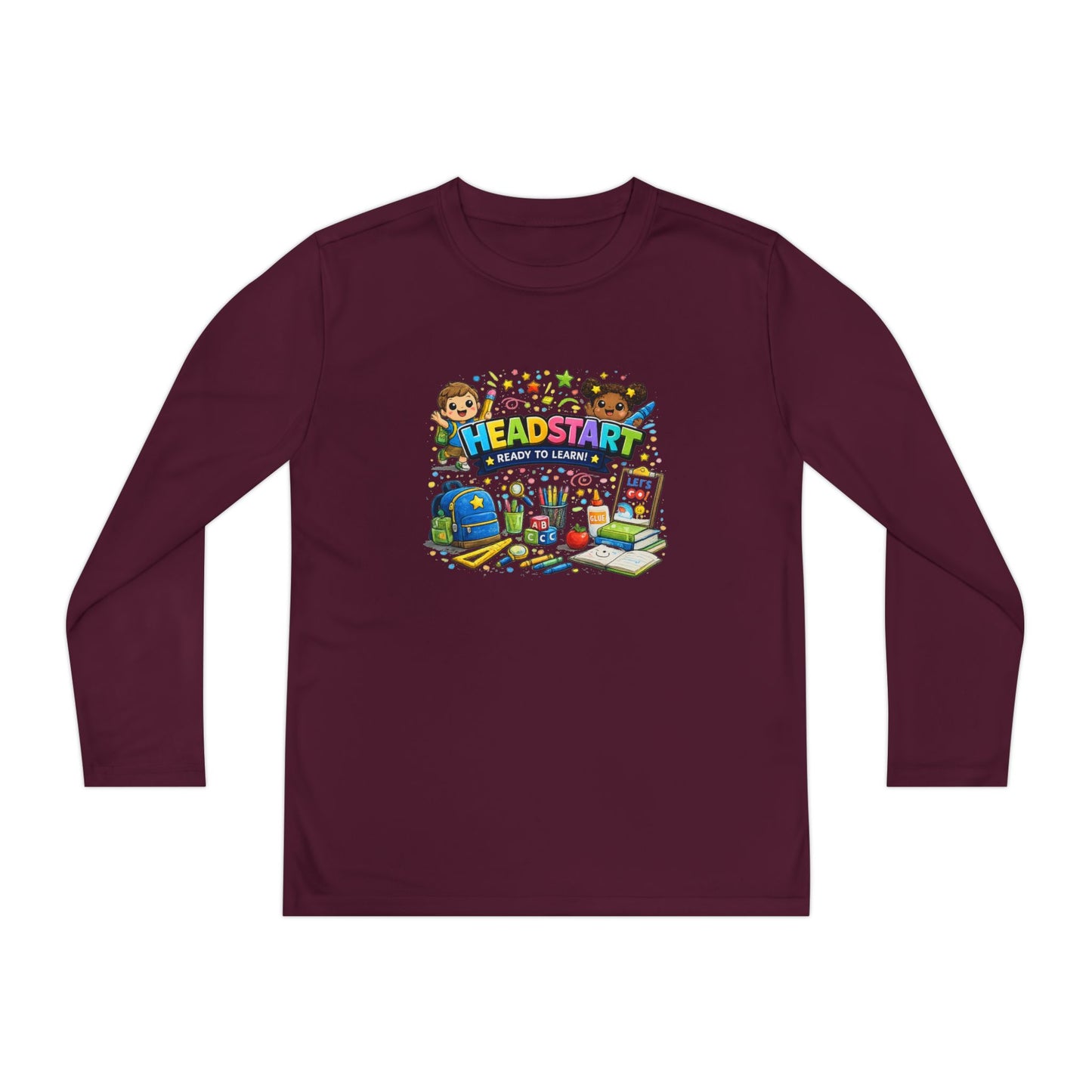Head Start Kids Long Sleeve Tee — Back-to-School Preschool Shirt
