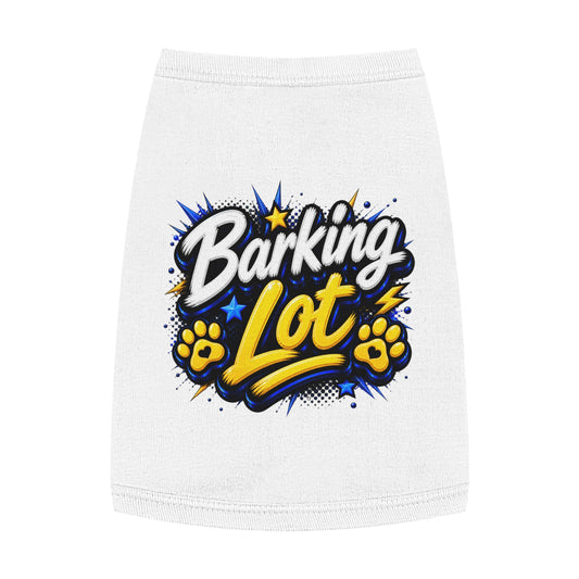 Barking Lot Pet Tank Top – Funny Paw Print Dog Shirt