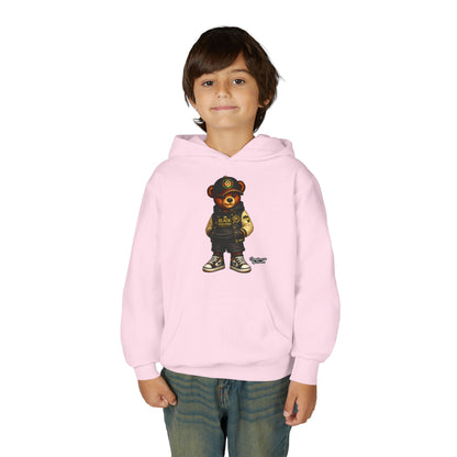 Youth Teddy Bear Hoodie — Cool Streetwear Bear Graphic Sweatshirt