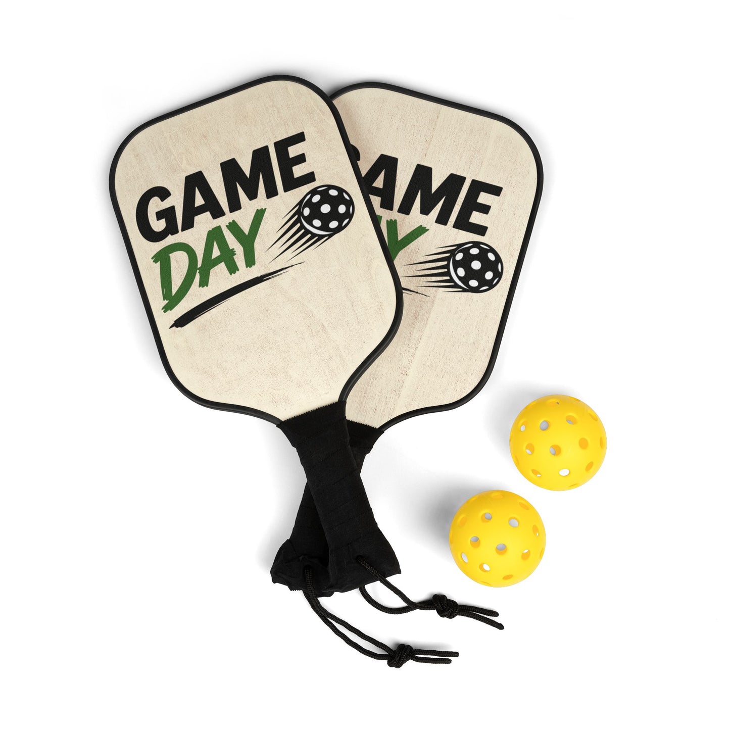 Pickleball Paddles Set — "Game Day" Lightweight Paddle & Balls Kit