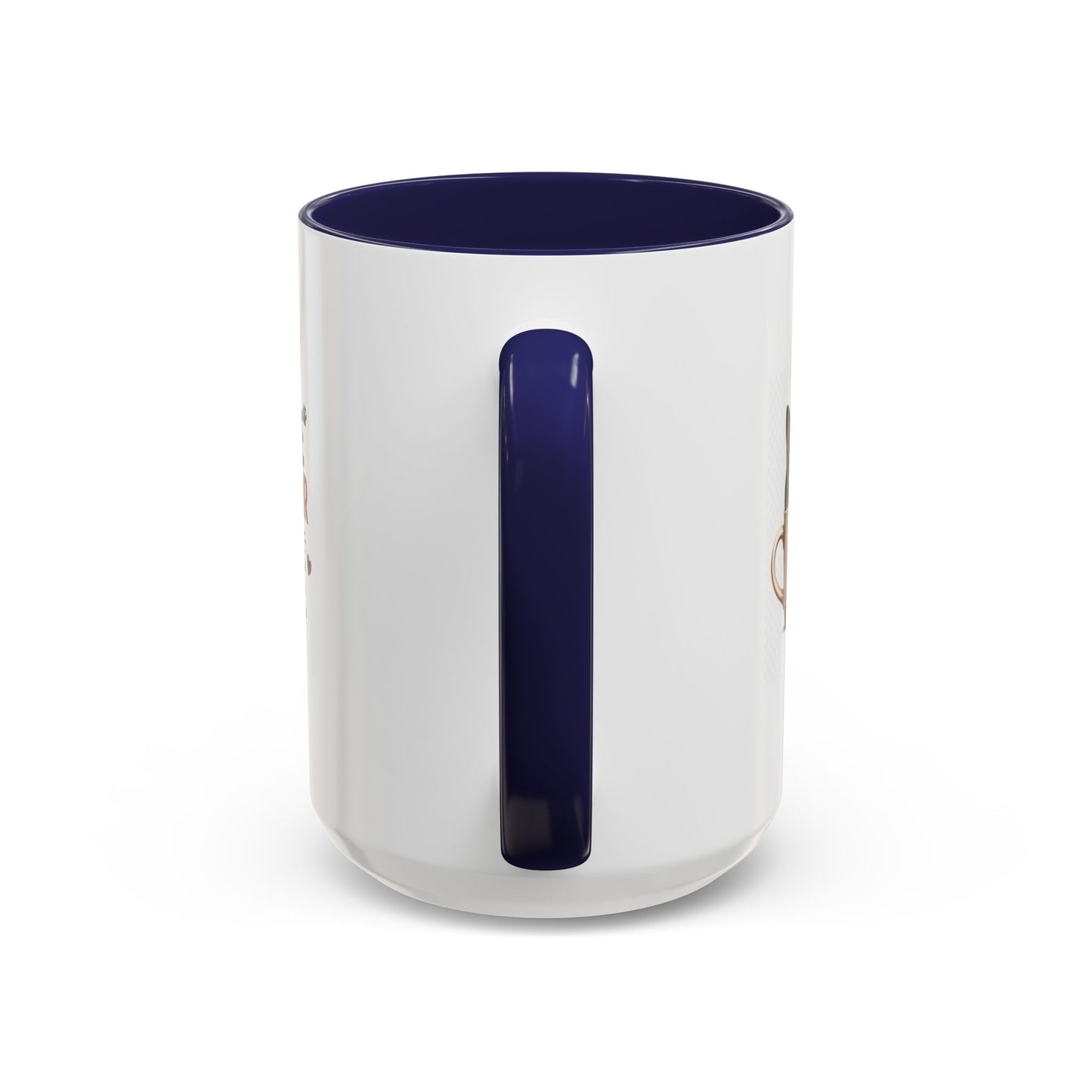 Coffee & Cat Hair Mug — "Coffee, Cat Hair, Don't Care" Accent Ceramic Coffee Mug (11/15oz)