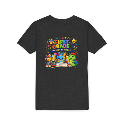 First Grade Youth T‑Shirt – "First Grade Ready to Rule" Cute Back-to-School Tee