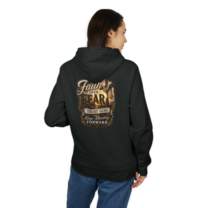Faith Over Fear Hoodie — "Trust God, Keep Moving Forward" Inspirational Pullover
