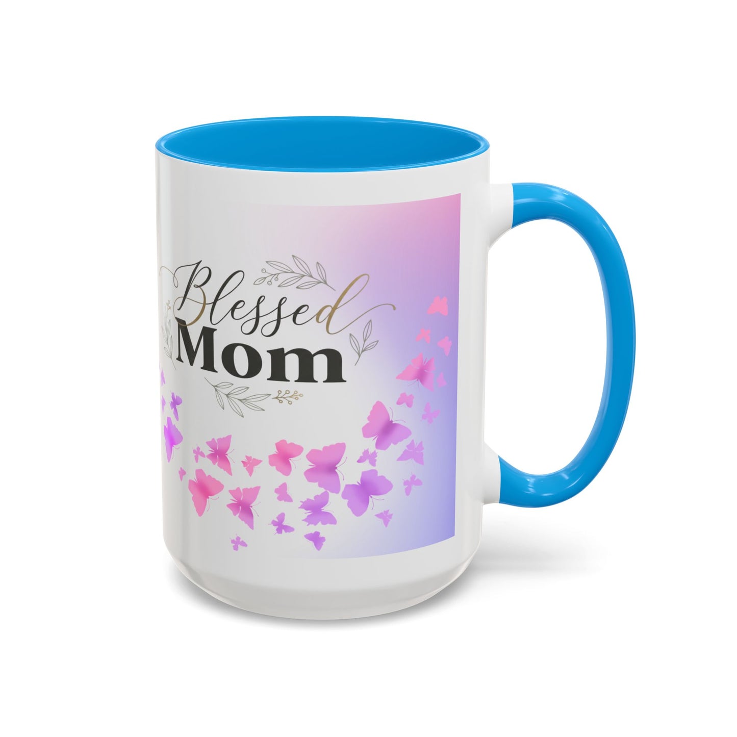 Blessed Mom Butterfly Mug — Colorful 11oz/15oz Ceramic Gift for Mother's Day