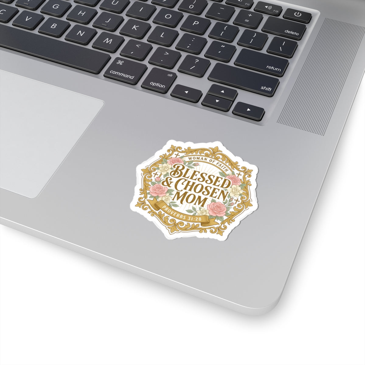 Blessed & Chosen Mom Sticker | minimalist mom life, cool mom streetwear