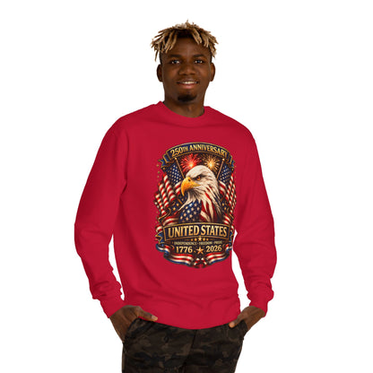 250th Anniversary United States Eagle Sweatshirt – 1776–2026 Patriotic Crewneck