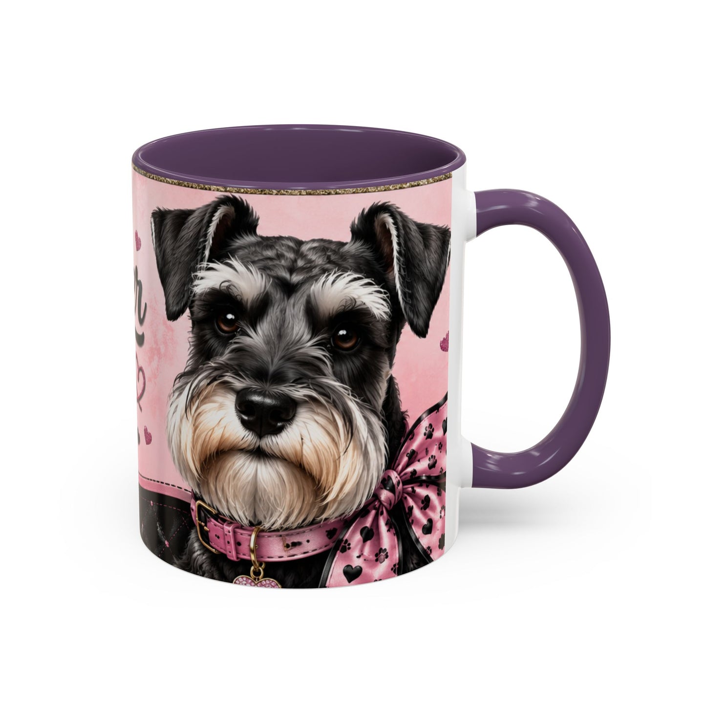 Schnauzer Coffee Mug — "Messy Beard, Big Heart" Accent Mug (11/15oz)
