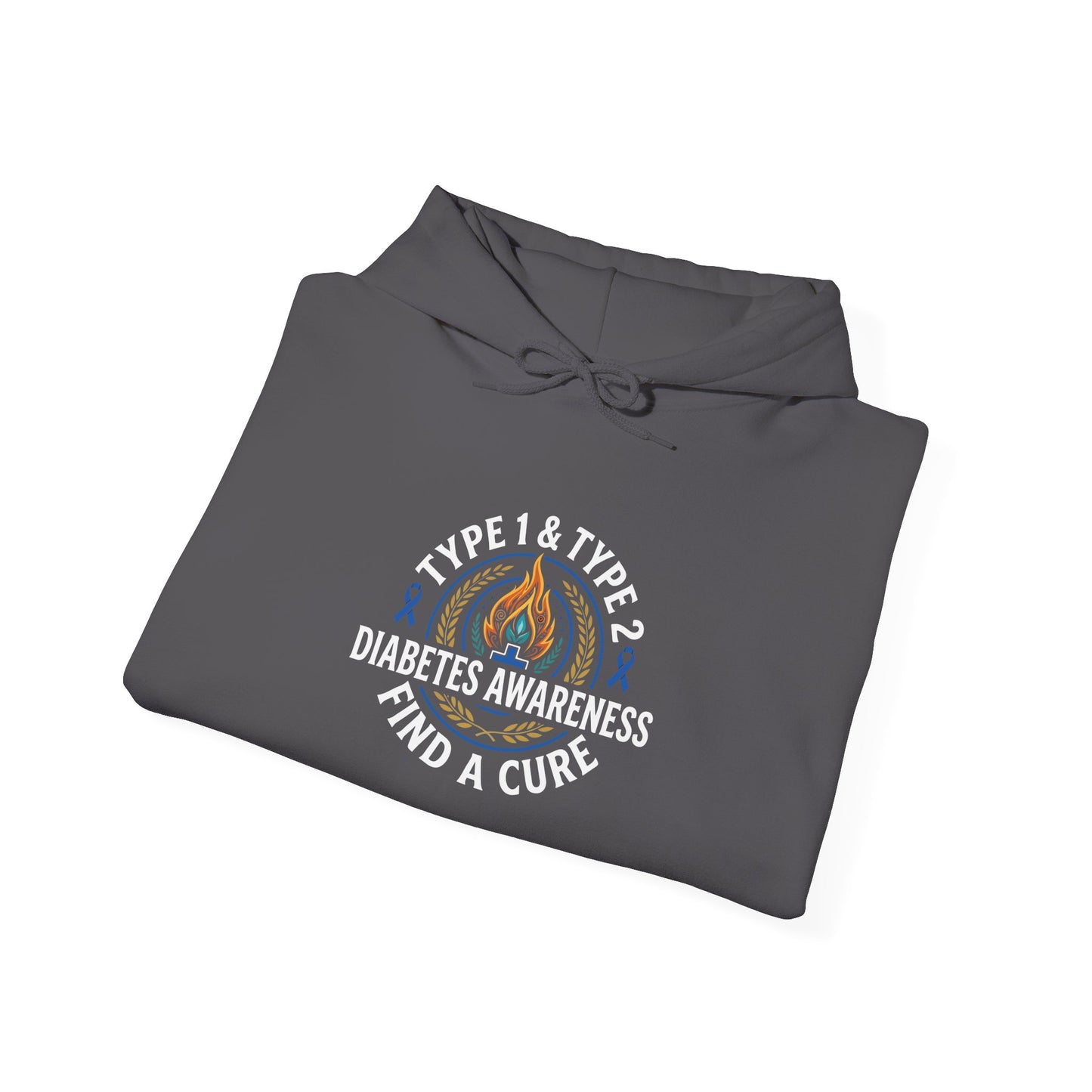 Type 1 & Type 2 Find a Cure Diabetes Awareness Hoodie