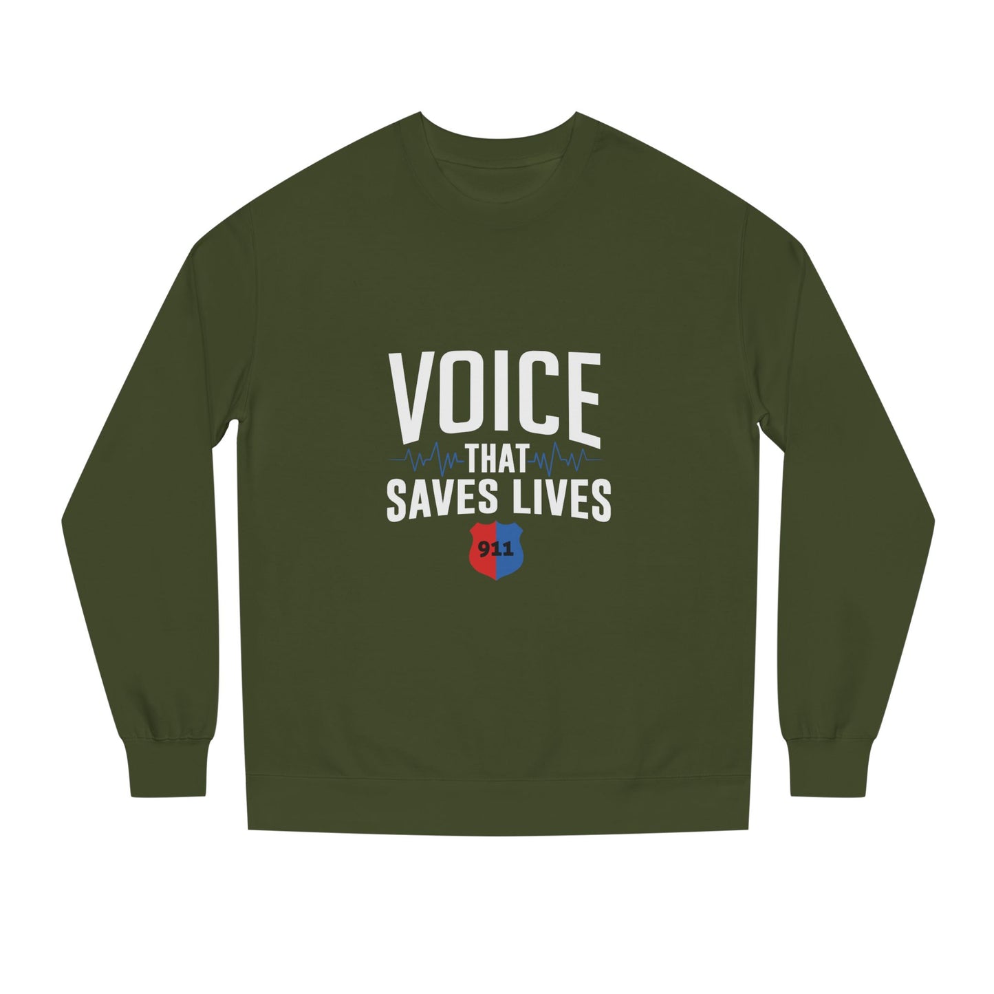 Voice That Saves Lives Sweatshirt — 911 Dispatcher Tribute Crewneck