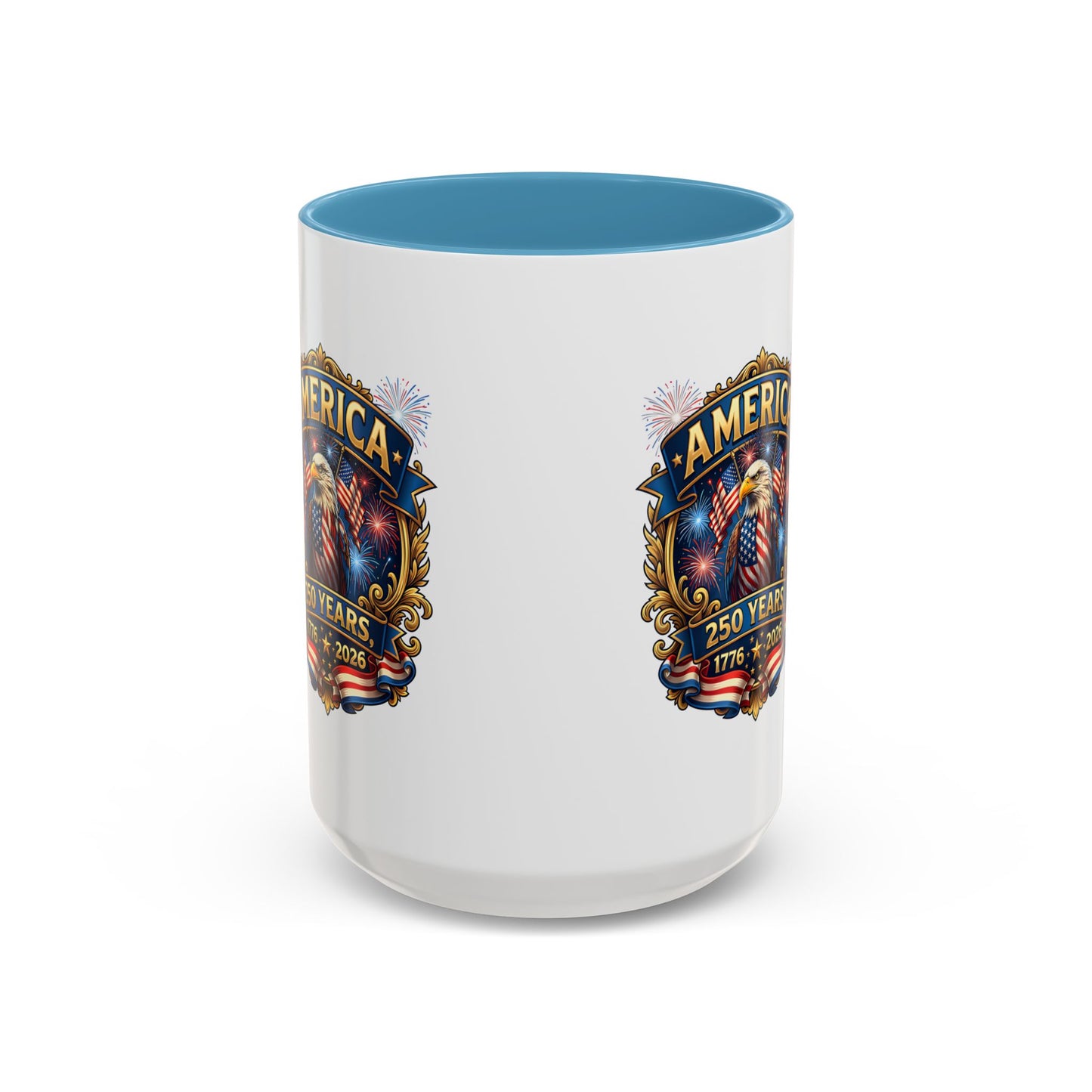 250th America Eagle Coffee Mug — Patriotic 1776–2026 Anniversary Accent Mug